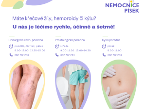 šetrné operace-křečové žíly, hemoroidy, kýla