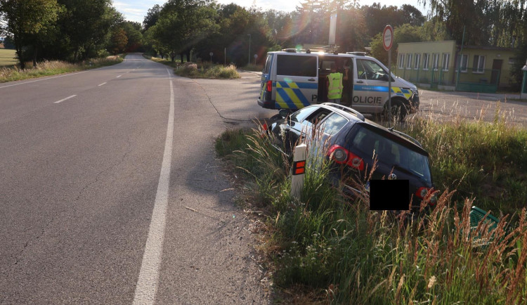 Sarančata v autě způsobila nehodu. Řidič po nečekaném útoku hmyzu vyjel ze silnice