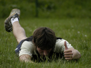 Všechno je ok, jako by ukazoval při jednom cvičení nahrávač Filip Habr