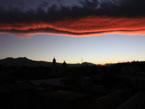 Západ slunce v Toluce