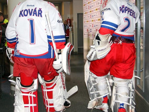 V Budějcích si zachytali oba gólmani - Jakub Kovář i Tomáš Pöpperle