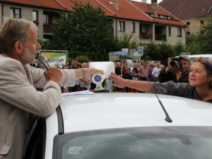 Protest a Antiprotest v Hluboké nad Vltavou