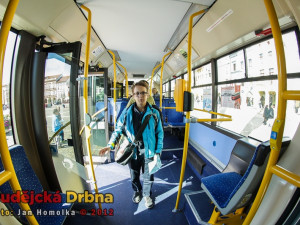 Návštěvníci si mohli prohlédnout autobus MHD