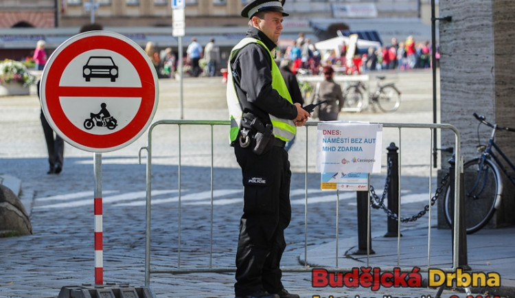 Uzavřený vjezd na náměstí