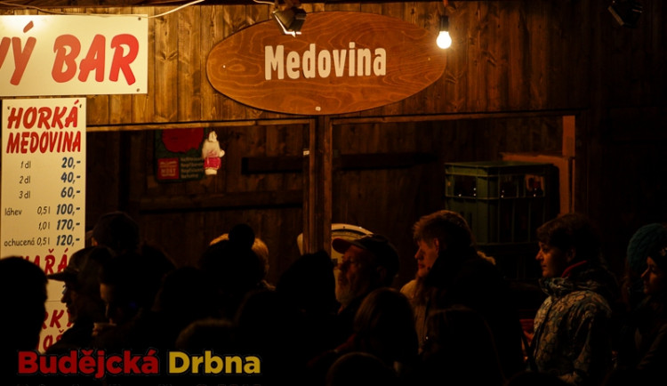 Přílet anděla na budějckém náměstí