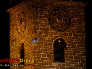 Přílet anděla na budějckém náměstí