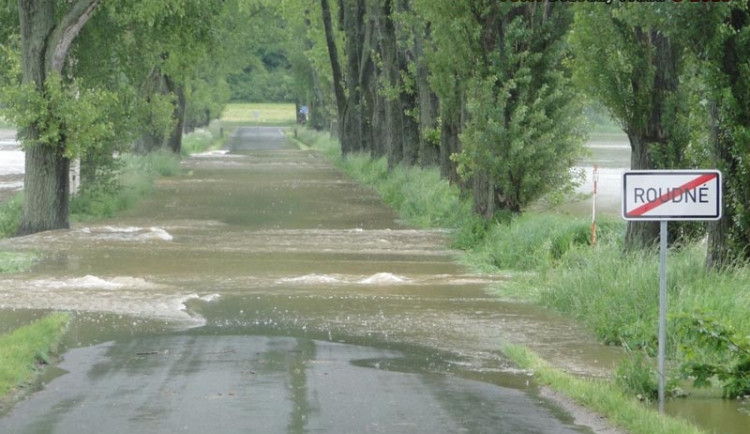 Druhý den povodní na Budějcku