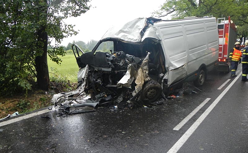 Tragická nehoda Iveco Daily u Nové Hospody