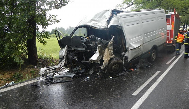 Tragická nehoda Iveco Daily u Nové Hospody