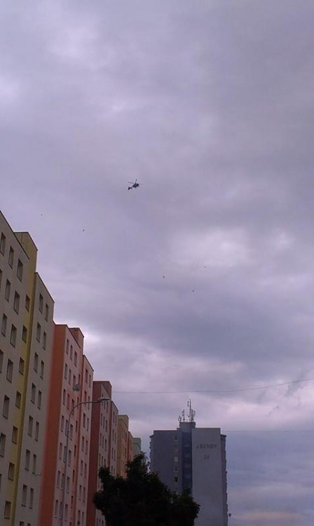 Protest kvůli problémům v soužití s Romy. Foto Zuzana Wágnerová