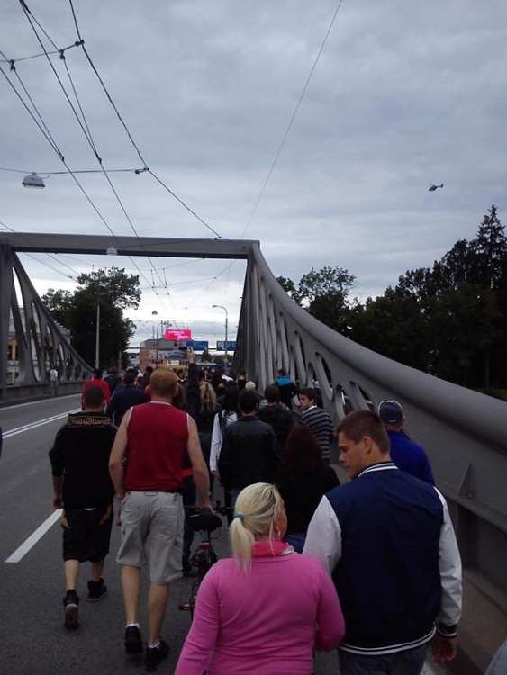 Protest kvůli problémům v soužití s Romy