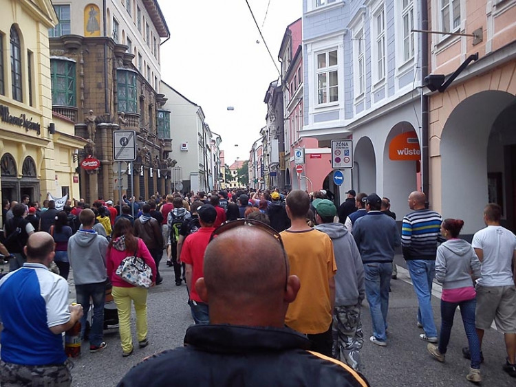 Protest kvůli problémům v soužití s Romy