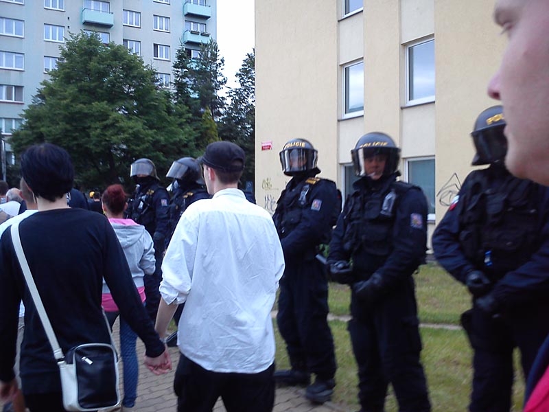Protest kvůli problémům v soužití s Romy