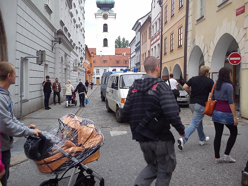 Protest kvůli problémům v soužití s Romy
