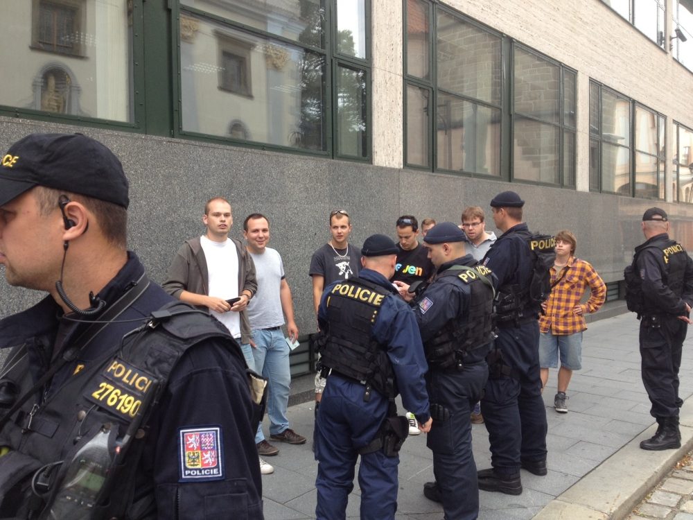 Demonstrace 2 v Českých Budějovicích