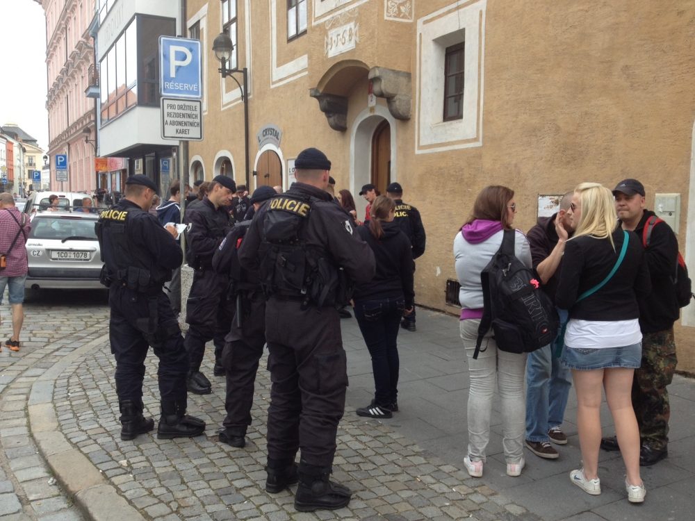 Demonstrace 2 v Českých Budějovicích