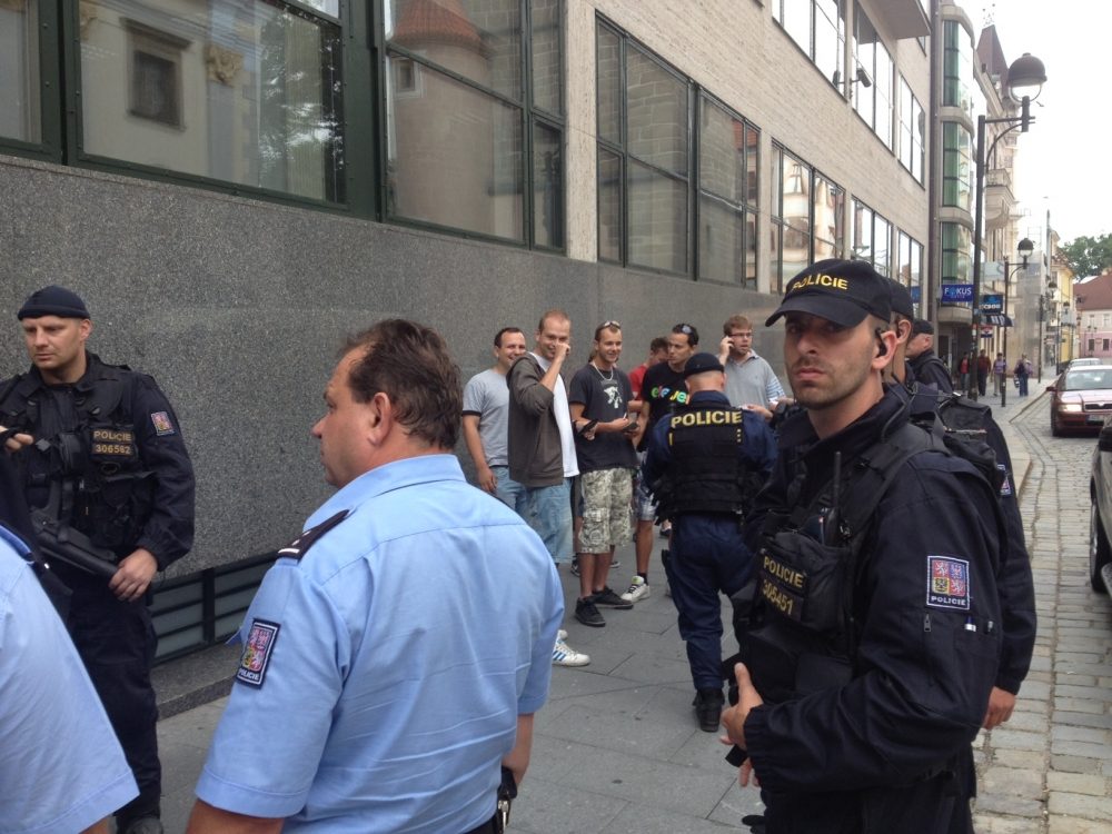 Demonstrace 2 v Českých Budějovicích