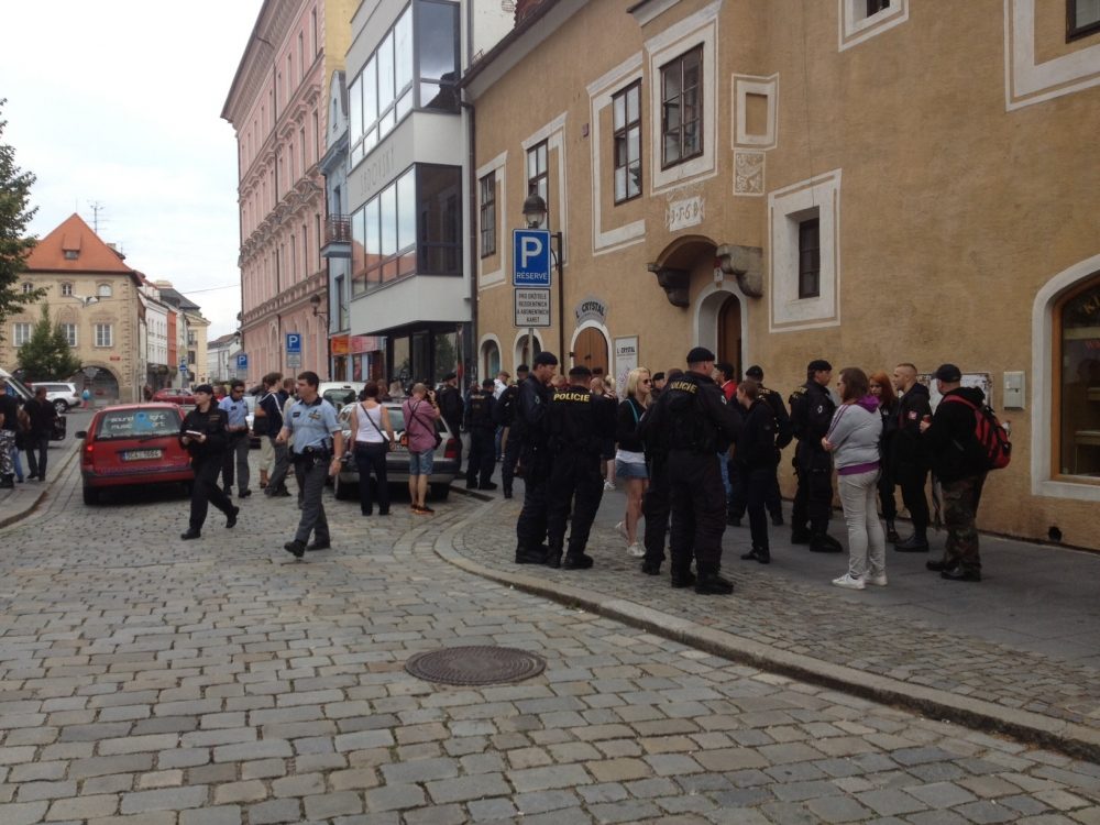 Demonstrace 2 v Českých Budějovicích