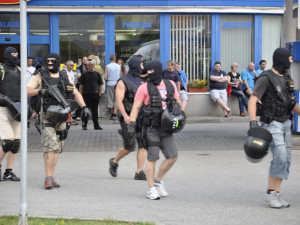 Demonstrace 2 v Českých Budějovicích, sídliště Máj, foto: Jakub Lošek