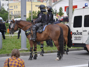 Demonstrace 2 v Českých Budějovicích, sídliště Máj, foto: Jakub Lošek