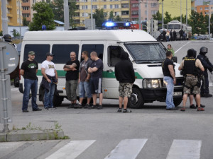 Demonstrace 2 v Českých Budějovicích, sídliště Máj, foto: Jakub Lošek