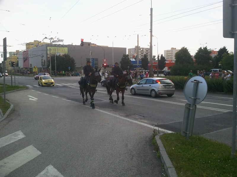 Demonstrace 2 v Českých Budějovicích, sídliště Máj, foto: William Sidržky