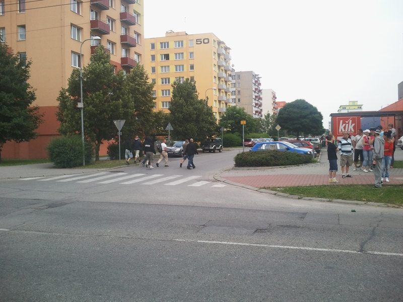 Demonstrace 2 v Českých Budějovicích, sídliště Máj, foto: William Sidržky