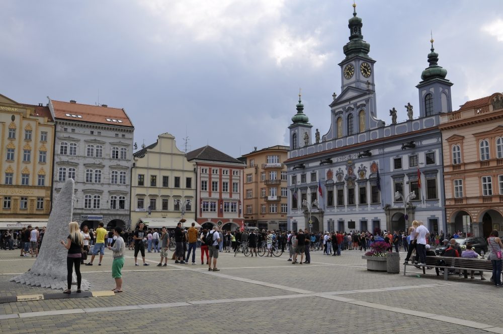 Demonstrace 2 v Českých Budějovicích, sídliště Máj, foto: Jakub Lošek