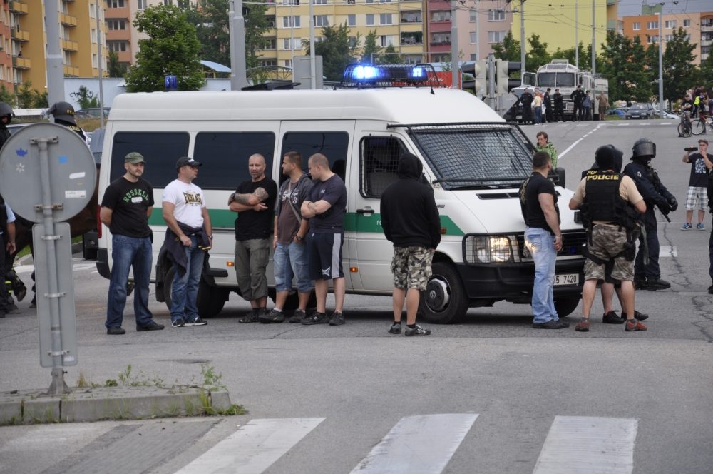 Demonstrace 2 v Českých Budějovicích, sídliště Máj, foto: Jakub Lošek