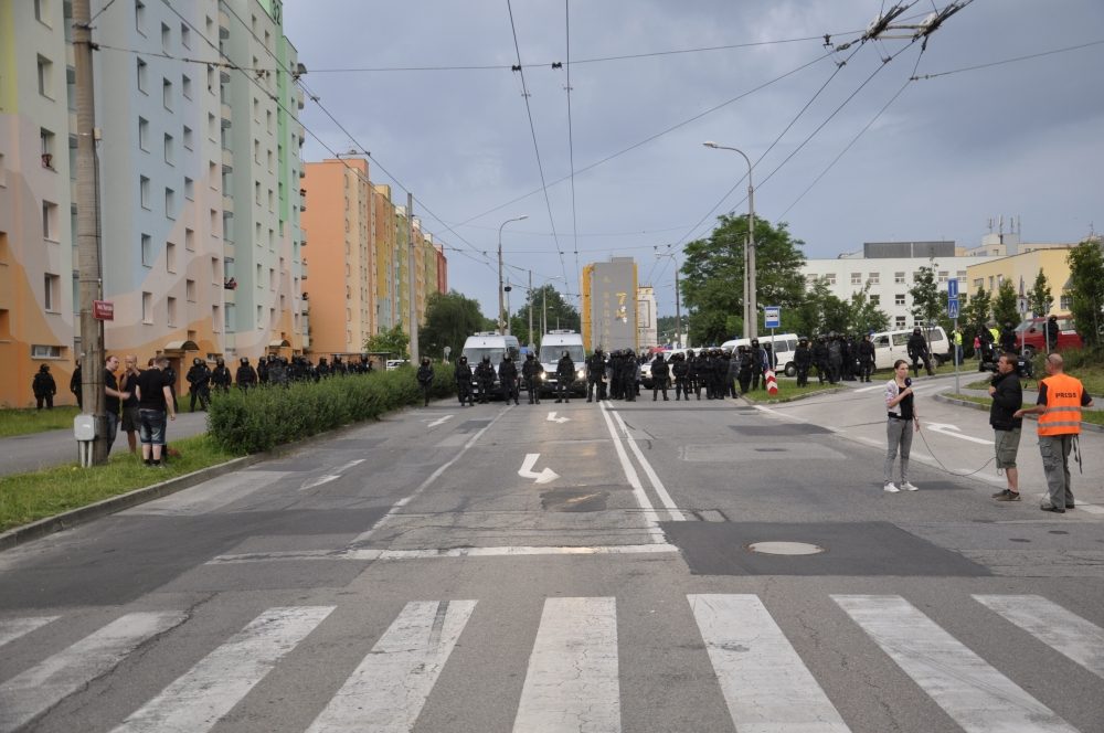 Demonstrace 2 v Českých Budějovicích, sídliště Máj, foto: Jakub Lošek