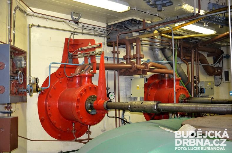 Soustrojí jedné z turbín