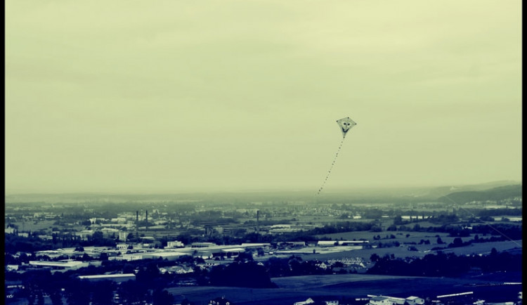 Sobotní pouštění draků na Dubičáku