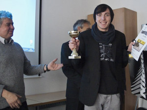 Jeden z oceněných studentů