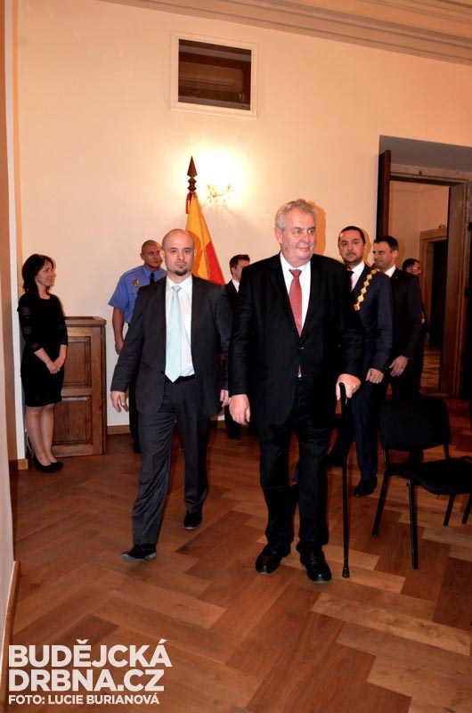 Prezident Miloš Zeman v Českých Budějovicích