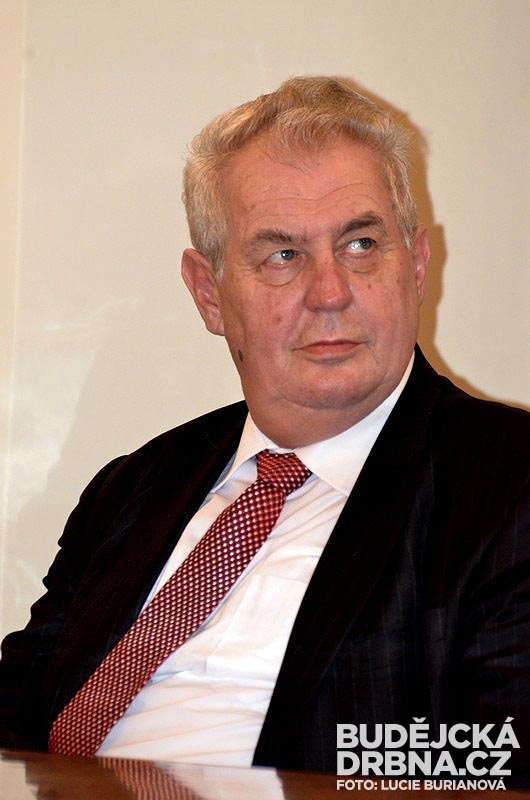Prezident Miloš Zeman v Českých Budějovicích