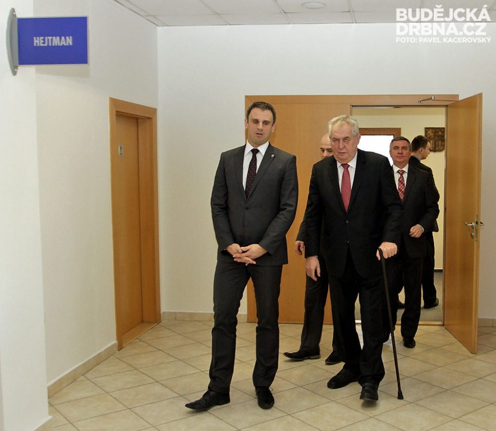 Prezident Miloš Zeman v Českých Budějovicích