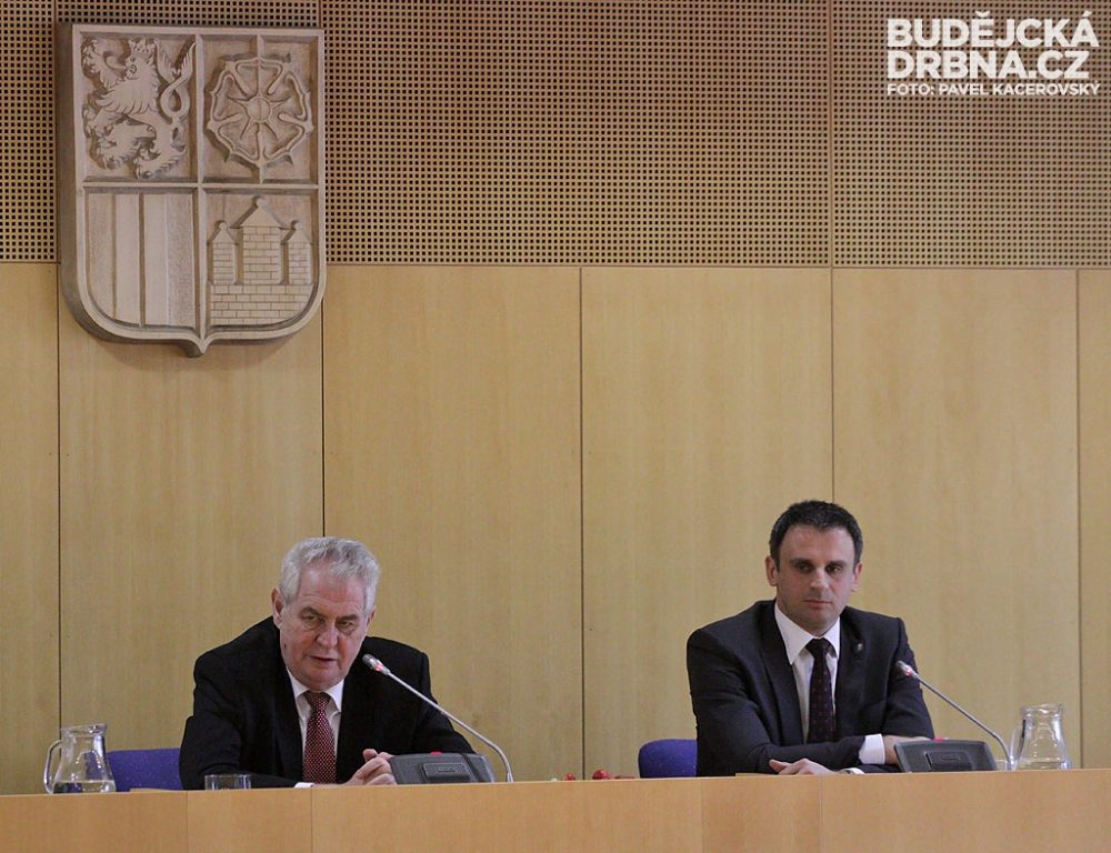 Prezident Miloš Zeman v Českých Budějovicích