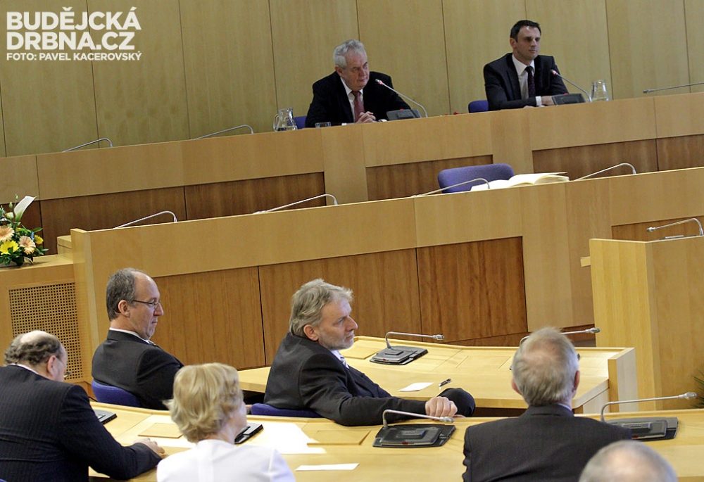Prezident Miloš Zeman v Českých Budějovicích