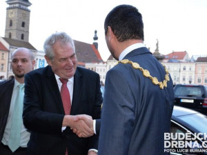 Prezident Miloš Zeman v Českých Budějovicích