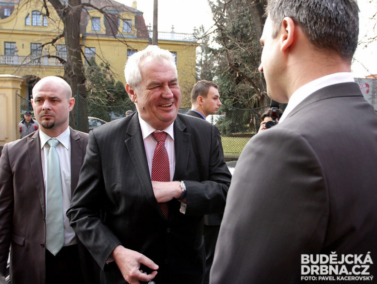 Prezident Miloš Zeman v Českých Budějovicích