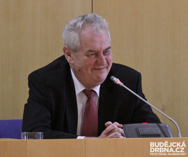 Prezident Miloš Zeman v Českých Budějovicích