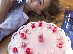 Nonkonformní růžovka. Foto David Veis