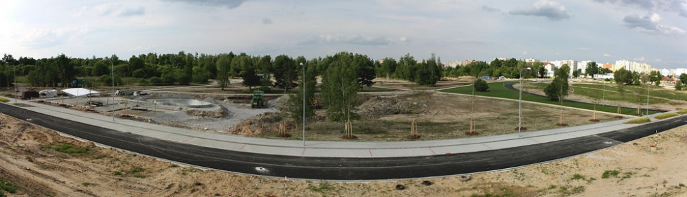 Panoramatický snímek od ulice Evžena Rošického