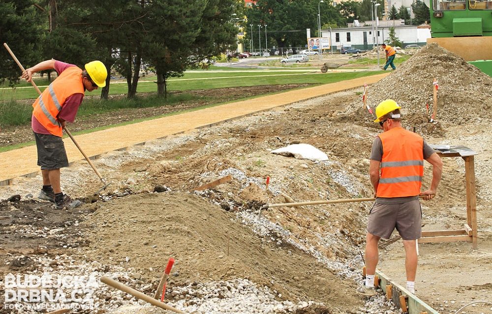 Výstavba Parku Čtyři Dvory