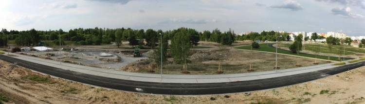 Panoramatický snímek od ulice Evžena Rošického