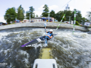 Český pohár ve vodním slalomu na kanále Lídy Polesné v Českém Vrbném