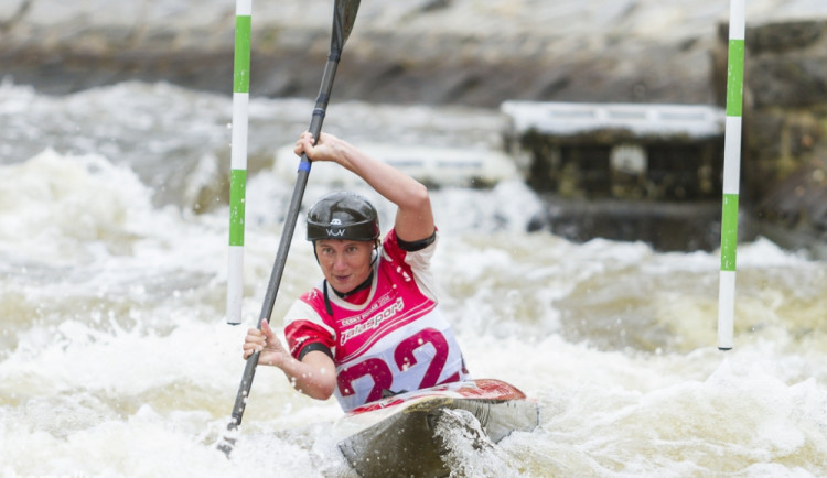 Český pohár ve vodním slalomu na kanále Lídy Polesné v Českém Vrbném