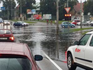 Křižovatka u Výstaviště. Foto Jarda Hrubý