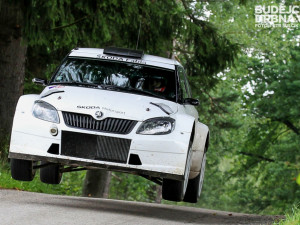 Testování továrního týmu Škoda Motorsport na tratích Rallye Český Krumlov