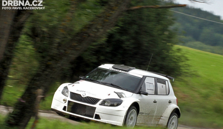 Testování továrního týmu Škoda Motorsport na tratích Rallye Český Krumlov